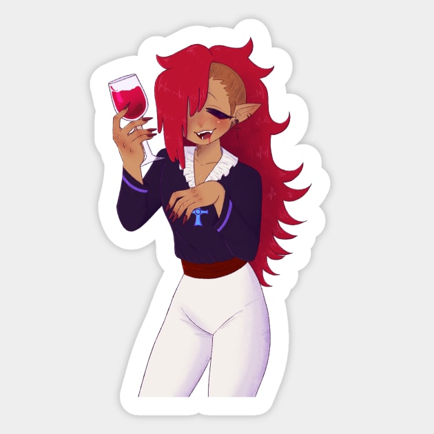 Vampire Cookie Sticker by Rainb0w-S0da